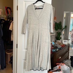 Free people beach - flowy cotton dress with pockets!! Oversized fit